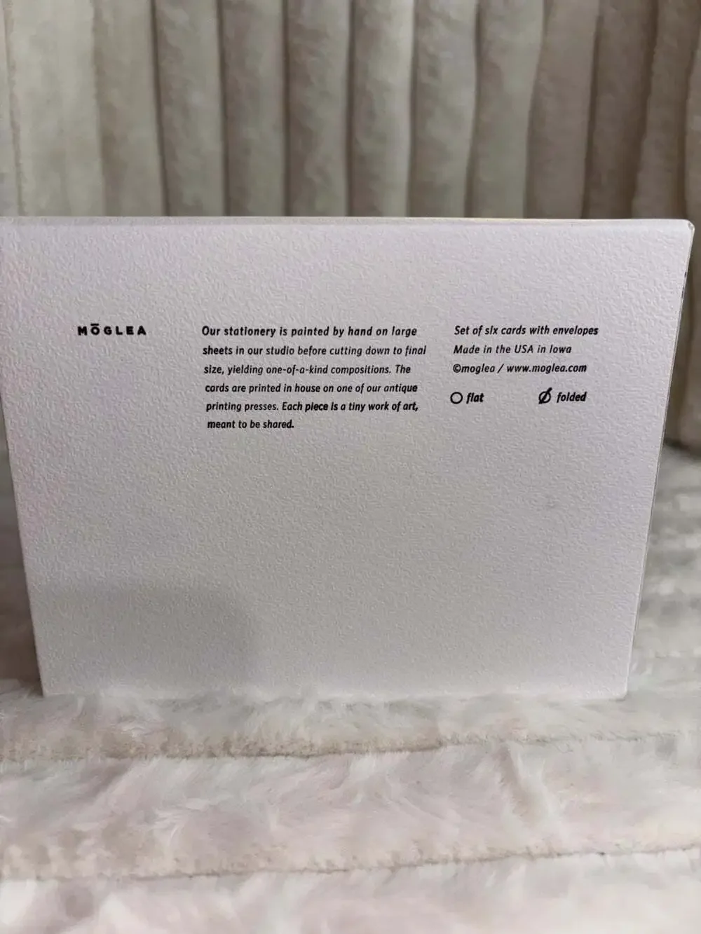 Moglea Hand-Painted Blank Stationery Note Card Set with Envelopes & Gift Box 6
